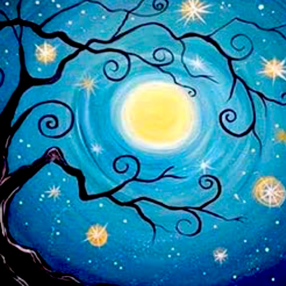 Diamond Art 5D DIY Craft Kit - Beaded Painting on Canvas - Moonlight